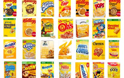 Why are so many cereal boxes yellow?